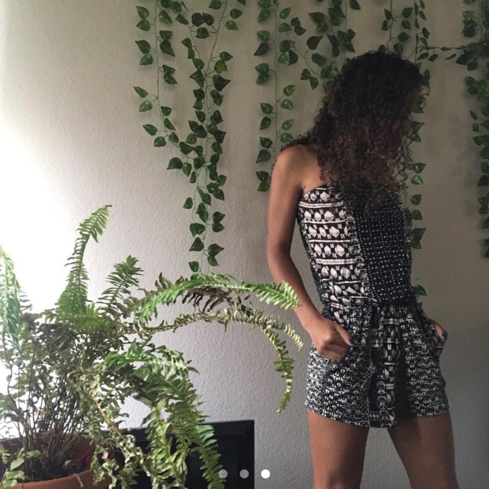 Tube top romper